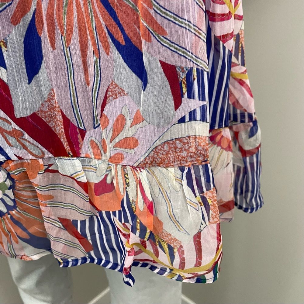 SOFT SURROUNDINGS Tory Tunic Embroidered Multi Color Blouse - Picture 14 of 16